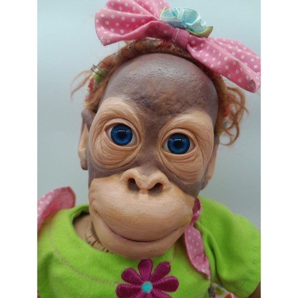Monkey Chimp Orangutan Ashton Drake 20 Therapy doll Realistic